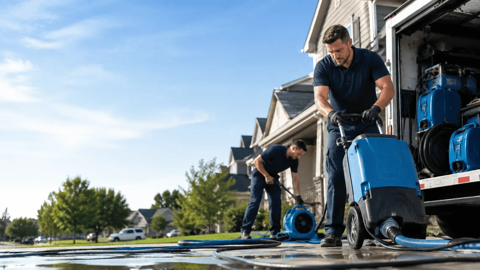 Dehumidification being performed in Bay Center, WA
